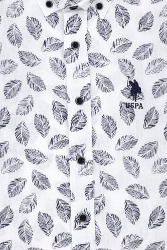 U.S. Polo Assn. Erkek Çocuk Lacivert Gömlek Desenli 50283890-VR033