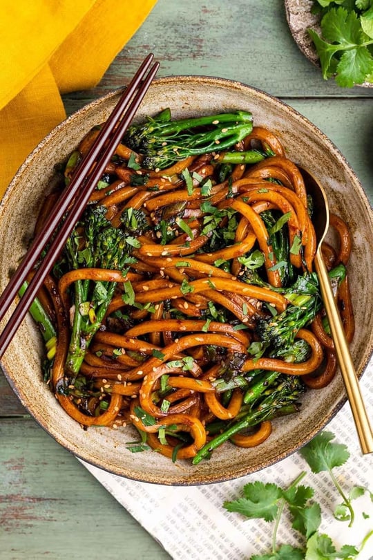 Udon Style Wheat Noodles 200 g – Kalın Buğday Eriştesi - Udon Noodles
