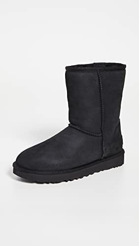 UGG W CLASSIC SHORT II Klasik Bot Kadın BLACK (SIYAH) 39