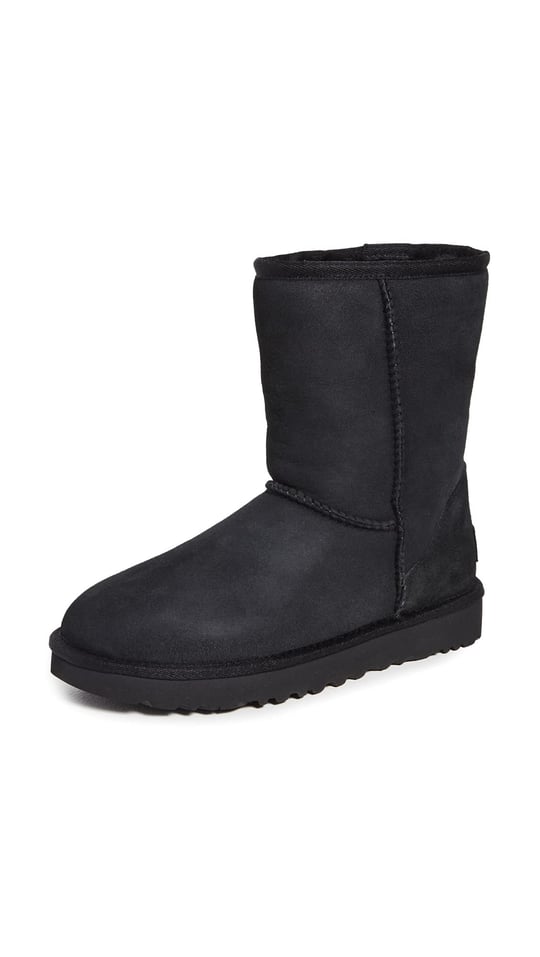 UGG W CLASSIC SHORT II Klasik Bot Kadın BLACK (SIYAH) 39