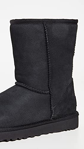 UGG W CLASSIC SHORT II Klasik Bot Kadın BLACK (SIYAH) 39