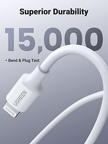 UGREEN 10493 USB kablosu 1 m USB C USB C/Lightning Beyaz