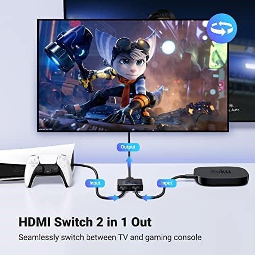 Ugreen Çift Yönlü HDMI Adaptörü, Siyah