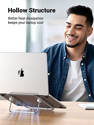 UGREEN Dizüstü bilgisayar standı, paslanmaz çelik, dizüstü bilgisayar tutucu, masa, dizüstü bilgisayar standı, ayarlanabilir, dizüstü bilgisayar standı, MacBook Air, MacBook Pro, X1 Carbon gibi 12 ila