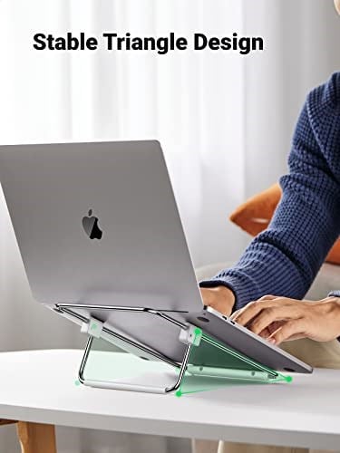 UGREEN Dizüstü bilgisayar standı, paslanmaz çelik, dizüstü bilgisayar tutucu, masa, dizüstü bilgisayar standı, ayarlanabilir, dizüstü bilgisayar standı, MacBook Air, MacBook Pro, X1 Carbon gibi 12 ila