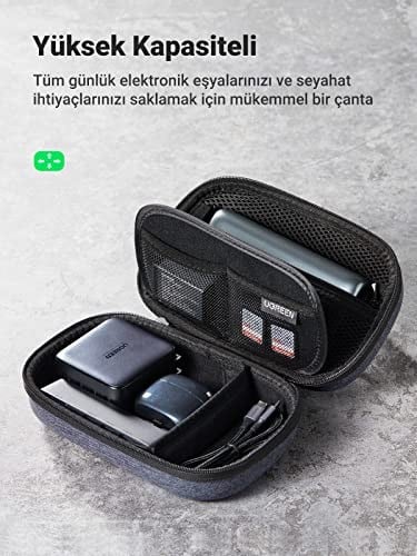 UGREEN Elektronik Aksesuar Kutusu Güç Bankası Kablo Pil Için（Mavi）