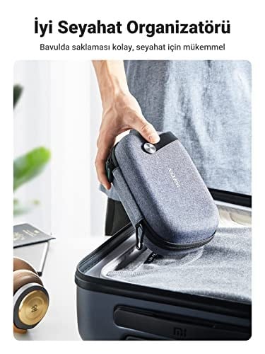 UGREEN Elektronik Aksesuar Kutusu Güç Bankası Kablo Pil Için（Mavi）