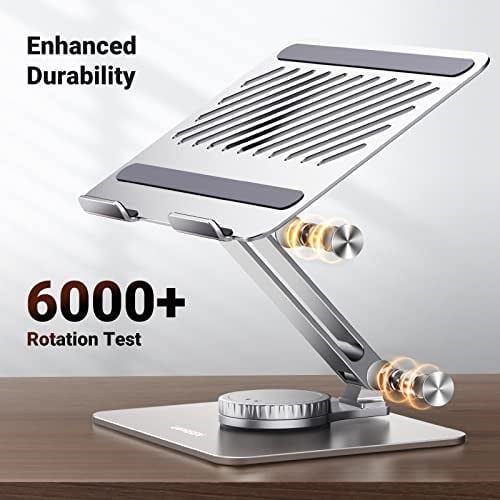 UGREEN Masa için Dizüstü Bilgisayar Standı Ayarlanabilir 360 Döner Taban, MacBook Pro Air Stand, Lenovo Ideapad 3, Dell Chromebook, HP Dizüstü Bilgisayar 17,3 İnçe Kadar Uyumlu