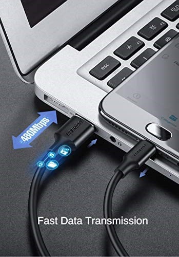 Ugreen Micro USB Data ve Şarj Kablosu, Siyah, 1.5 Metre