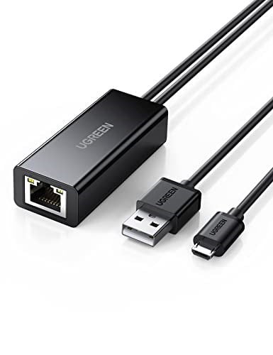 Ugreen Micro USB Ethernet Dönüştürücü Adaptör, Siyah