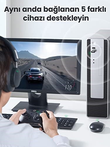 Ugreen Mini USB Dongle Bluetooth 5.0 Adaptör Siyah