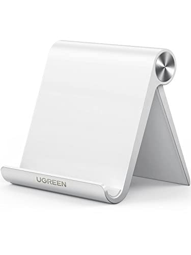 UGREEN Taşınabilir Telefon Standı Ayarlanabilir iPhone ile Uyumlu Galaxy Huawei (Beyaz)