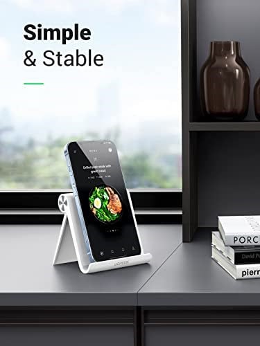 UGREEN Taşınabilir Telefon Standı Ayarlanabilir iPhone ile Uyumlu Galaxy Huawei (Beyaz)