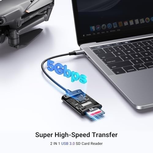 UGREEN USB C Kart Okuyucu SD/ TF Kart Okuyucu Thunderbolt 3 Harici Bellek Kartı Okuyucu