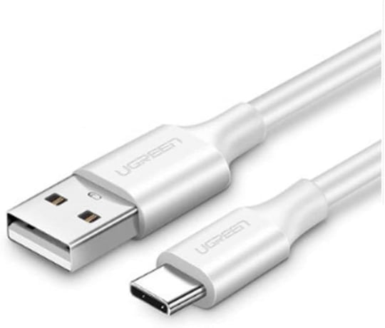 Ugreen USB to USB C Hızlı Şarj Kablosu Beyaz 2 Metre