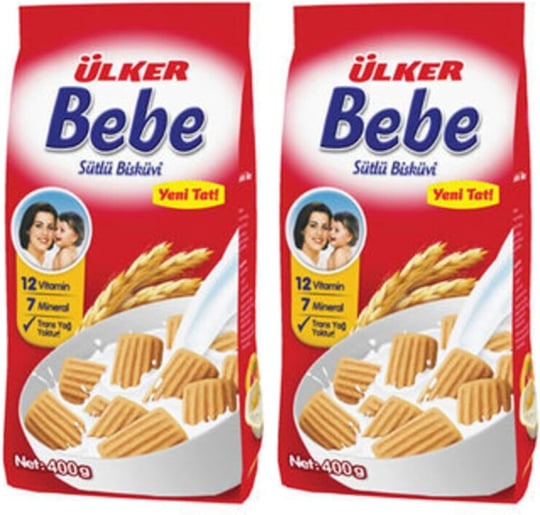 Ülker Bebe Sütlü Bisküvi 2li paket