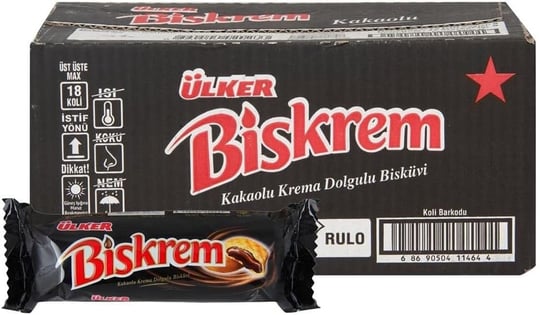 Ülker Biskrem Kakaolu Bisküvi 100 g (18 Adet)