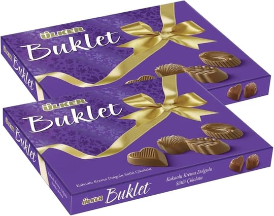 Ülker Buklet Dolgulu İkramlık Çikolata 200 gr 2 li