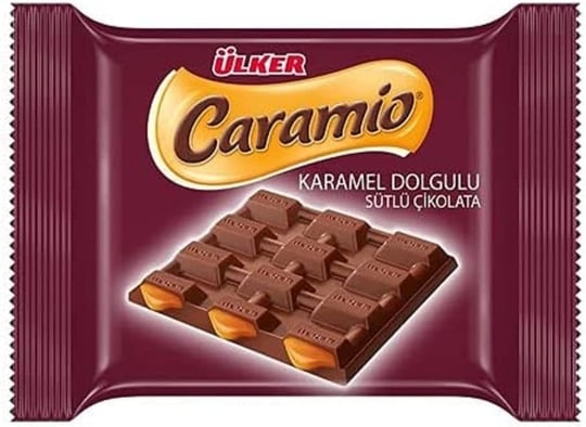 Ülker Caramio Karamelli Sütlü Kare Çikolata 55 Gr x 12 Adet