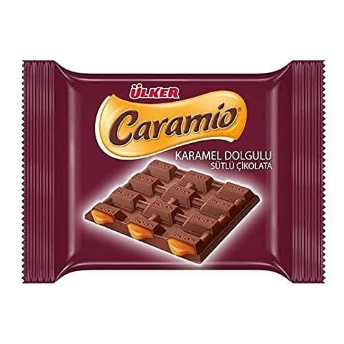 Ülker Caramio Karamelli Sütlü Kare Çikolata 55 Gr x 12 Adet