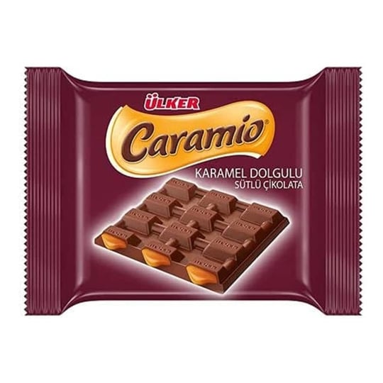 Ülker Caramio Karamelli Sütlü Kare Çikolata 55 Gr x 12 Adet