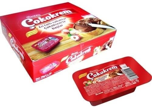ÜLKER Çokokrem Kakaolu Fındık Kreması Kaşıklı, 20 Gr, 36lı Paket