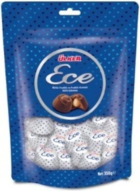 Ülker Ece Ikramlık Bütün Fındıklı Sütlü Çikolata 350 Gr