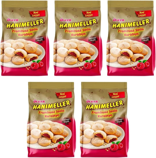 Ülker Hanımeller Frambuaz Soslu Kurabiye 150 gr x 5 Adet