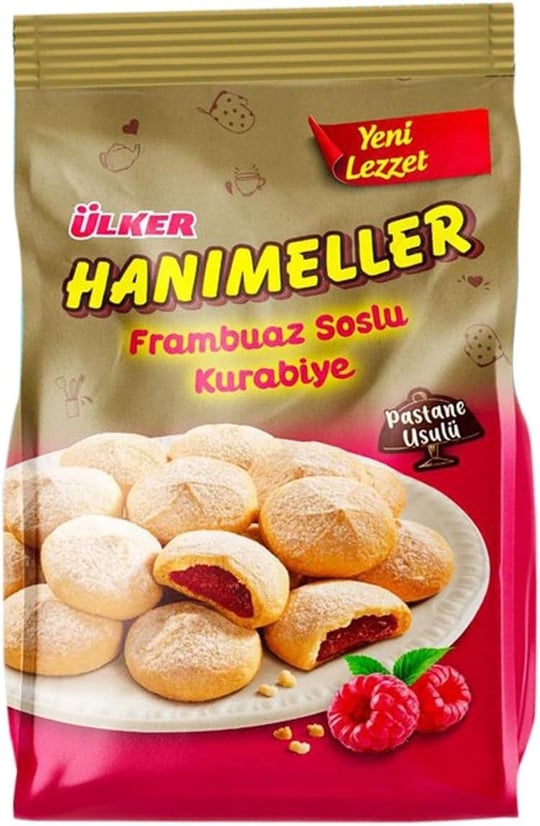 Ülker Hanımeller Frambuaz Soslu Kurabiye 150 gr x 5 Adet