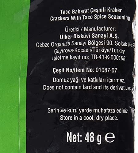 ÜLKER Krispi Tırtıklı Baharatlı Kraker, 48 Gr