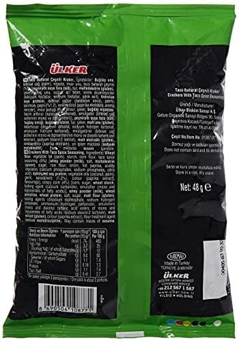 ÜLKER Krispi Tırtıklı Baharatlı Kraker, 48 Gr