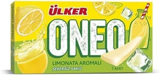 ÜLKER Oneo Slims Limonata Aromalı Sakız, 14 Gr