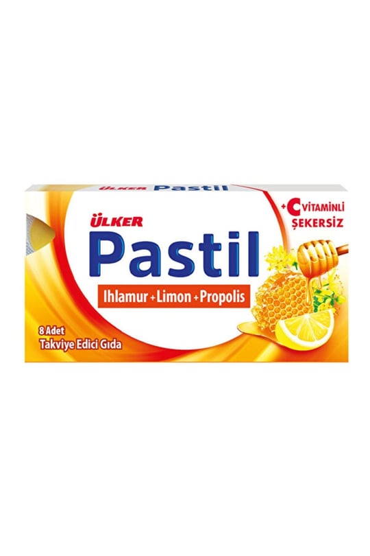 ÜLKER Pastil İhlamur Limon Propolis, 8 Adet, 22.4 Gr
