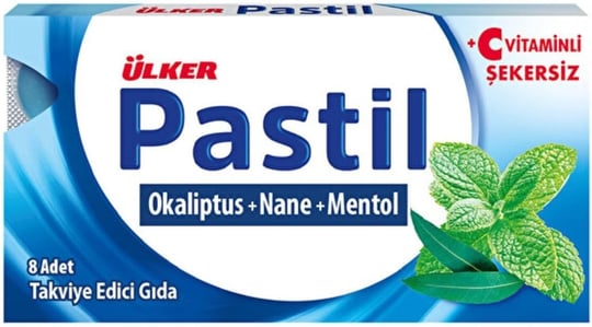 ÜLKER Pastil Okaliptüs Mentol Nane, 22.4 Gr
