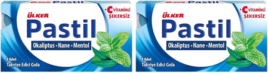 ÜLKER Pastil Okaliptüs Mentol Nane, 22.4 Gr