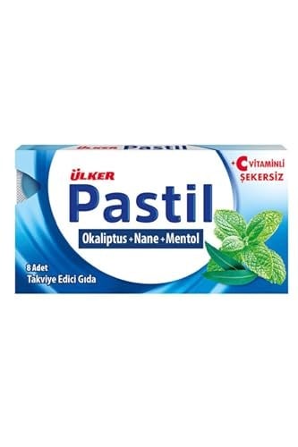 ÜLKER Pastil Okaliptüs Mentol Nane, 22.4 Gr