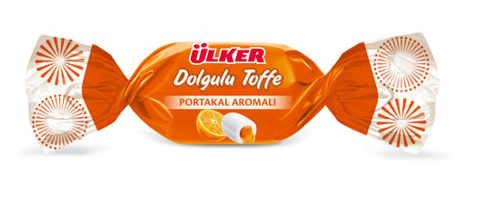 ÜLKER Toffe Portakal Dolgulu Şeker, 1000 Gr