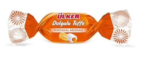ÜLKER Toffe Portakal Dolgulu Şeker, 1000 Gr