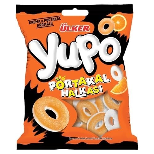 ÜLKER Yupo Portakal Aromalı Halka Jelly, 70 Gr