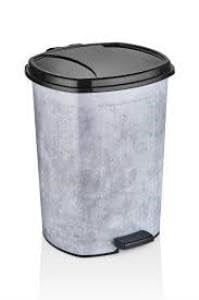Ultra Lux Kalite Pedallı Çöp Kovası 20 litre Grande Desen-Granit İçinde Çıkabilen Ek Kovası Mevcuttur