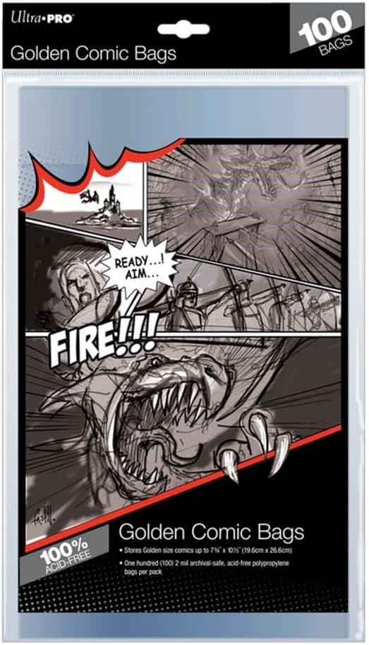 Ultra Pro 100 adet Comichuellen Grossbaende – Altın size için