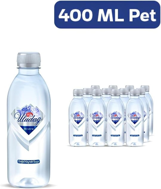 Uludağ Premium Su Pet Şişe, 400 ml x 24 Adet