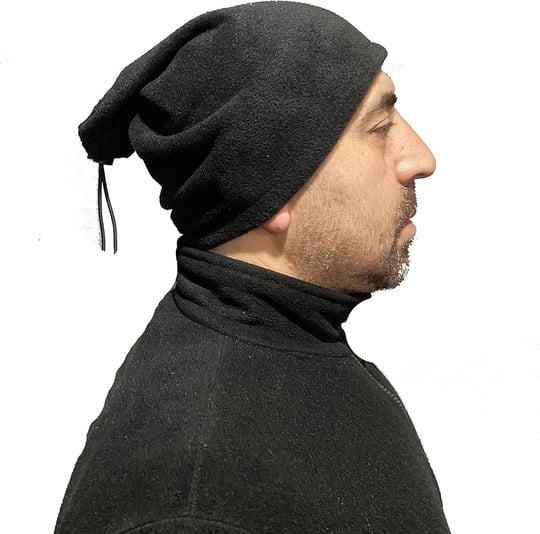 UMAK SHOP ERKEK POLAR LASTİKLİ ÇOK AMAÇLI SİYAH BERE (1 ADET) (SİYAH)