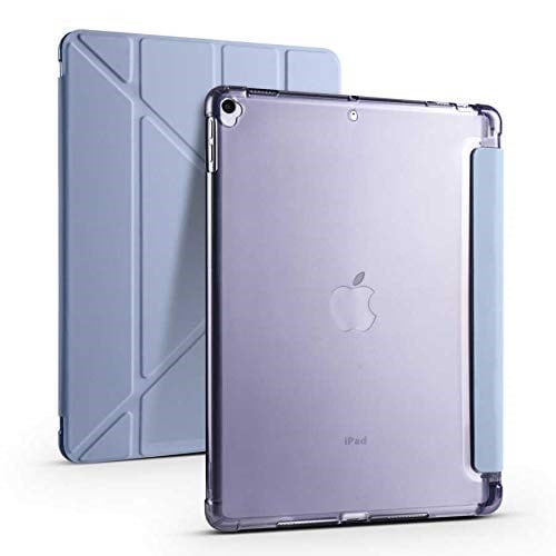 UnDePlus iPad 9. Nesil 10.2 ile uyumlu Kılıf Kalem Bölmeli Trifolding Case A2602 A2603 A2604 A2605 Mavi