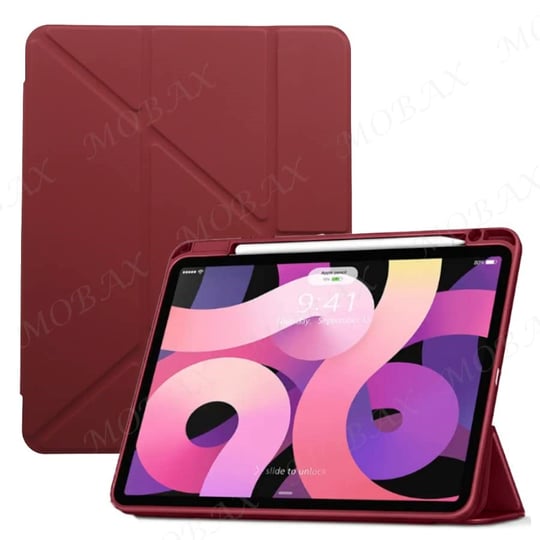 UnDePlus ipad Air 11inç M2/M3 2025-2024 ile uyumlu Kılıf Grafiti Şeffaf Kalem Bölmeli Mürdüm