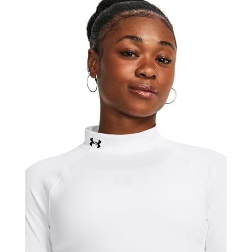 Under Armour Cg Authentics Mockneck Kadınlar için sıcak polo spor tişörtü, polo yakalı ve koku önleyici teknolojili fonksiyonel tişört Kadın