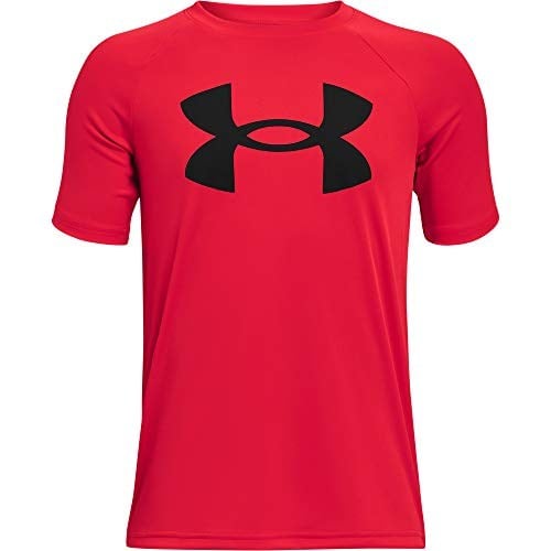 UNDER ARMOUR Erkek çocuk UA Tech Big Logo SS Tişört | Hızlı kuruyan Tech™ kumaş. V yaka.