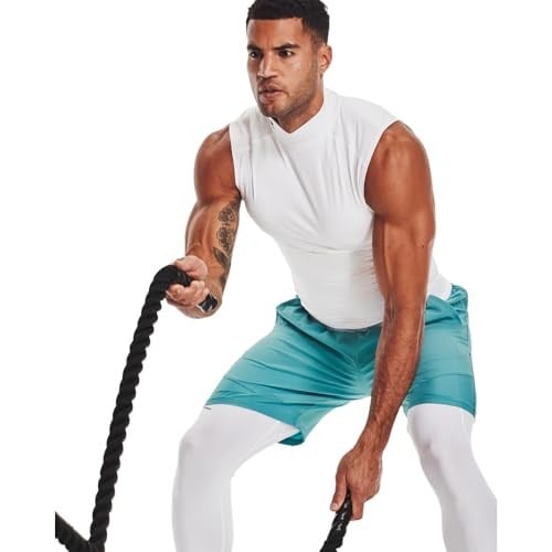 Under Armour Erkek HeatGear Sıkıştırma Mock Kolsuz