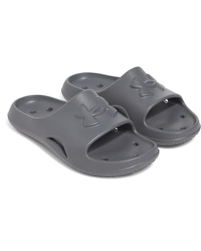 Under Armour Erkek Locker V Slide Sandalet, (025) Castlerock/Castlerock/Antrasit, 8