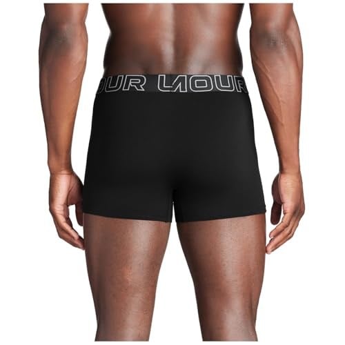 Under Armour Erkek Performans Pamuk 3 inç 3lü Paket Katı Boxer Külot